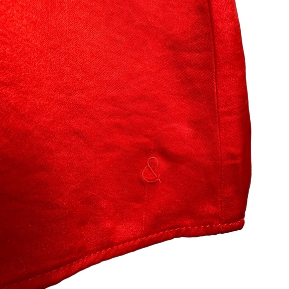 Treasure & Bond x Something Navy Sz XS Red A Line Flared Sleeve Mini Dress - Picture 7 of 14